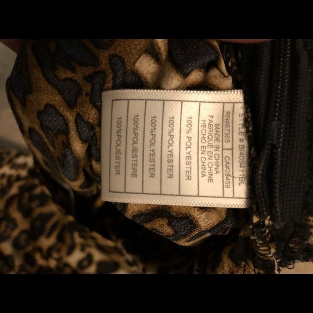 BB DAKOTA Ruched Drawstring Leopard Print Skirt - Picture 5 of 9